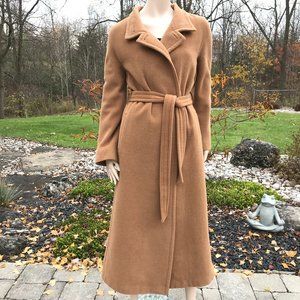 HILARY RADLEY MAXI WOOL & ANGORA COAT SZ MED.